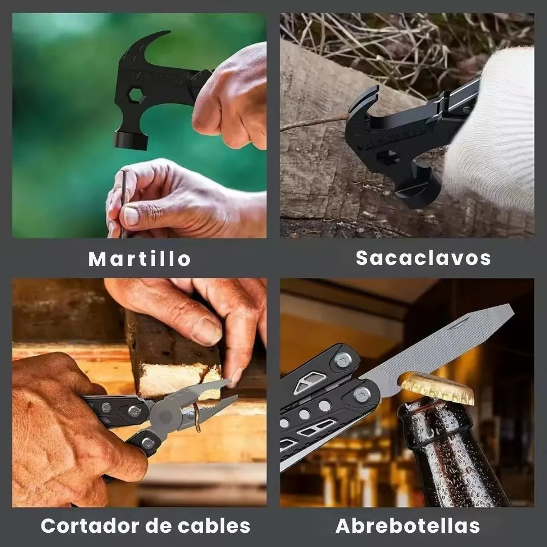 Martillo Titan Pro 19 La Multiherramienta de Acero Inoxidable Definitiva para Todo Terreno 🔧🔥